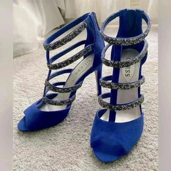 Guess Beaded Stiletto Heels Size 6 - Picture 1 of 5